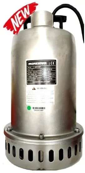 MOMENTUM QDN150F -2HP-220V- PASLANMAZ GÖVDELİ DRENAJ DALGIÇ POMPA