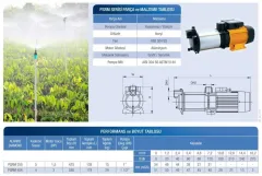 ALARKO PSRM 454 - 3 HP 220V YATAY PASLANMAZ KADEMELİ SANTRİFÜJ POMPA