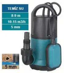 MOMENTUM PKS-750PE -750W-220V- PLASTİK GÖVDELİ TEMİZ SU DALGIÇ DRENAJ POMPASI