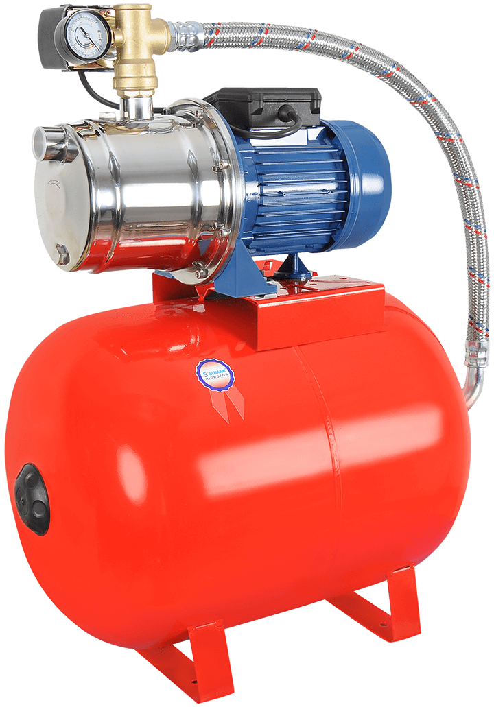 Sumak Sminoxh 150/4 T -1,5 HP - 5kat/12daire - 50 Lt. Yatık Tanklı