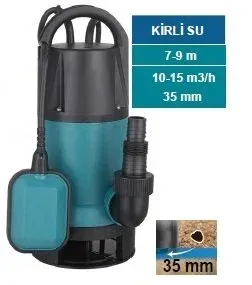 MOMENTUM PKS-550PWE -550W-220V- PLASTİK GÖVDELİ TEMİZ /KİRLİ SU AÇIK FANLI DALGIÇ DRENAJ POMPASI