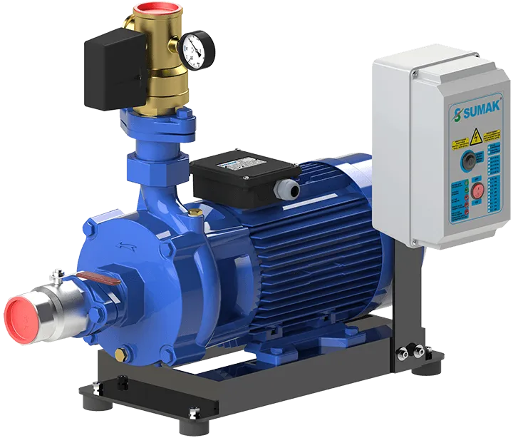 Sumak SMKTA 550/2 Emişli Çift Kademeli Hidrofor 8 Kat 45 Daire 380 Volt 5.5 Hp