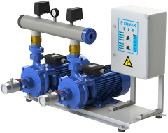 Sumak SMKTB 750/2 Emişli Çift Kademeli Hidrofor 8 Kat 90 Daire 380 Volt 7.5 Hp