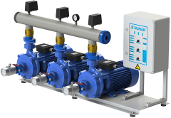 Sumak SMKTC 750 Emişli Çift Kademeli Hidrofor 8 Kat 135 Daire 380 Volt 5.5 Hp