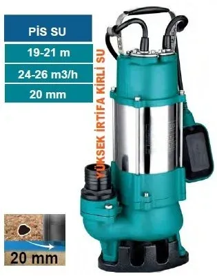 MOMENTUM PSP20-25/1.5 -2HP-220V- YÜKSEK İRTİFALI KİRLİ SU DRENAJ DALGIÇ POMPASI