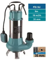 MOMENTUM PSP20-9/0.9- 1.25HP-220V- PASLANMAZ GÖVDELİ PİS SU DRENAJ DALGIÇ POMPASI