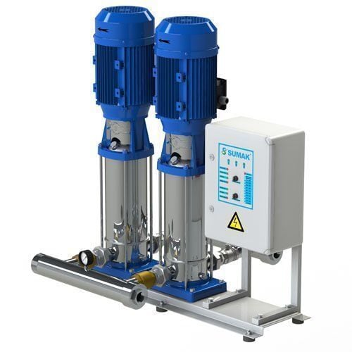 Sumak SHTP16 B 750/14 İki Pom. Paslanmaz Hidrofor 2x7.5 HP 22 Kat 96 Daire - 380V