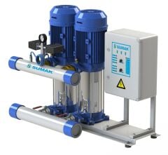 Sumak SHM6B 100/6 İki Pom. Hidrofor 2x1 HP 6 Kat 24 Daire - 220V