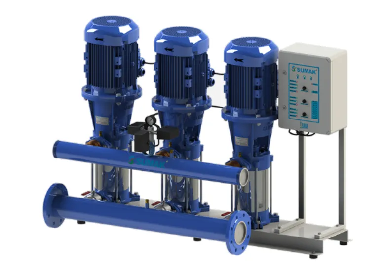 Sumak SHT34C1000/5 Üç Pom. Hidrofor 3x10 HP 11 Kat 384 Daire - 380V