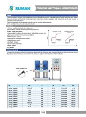 Sumak SHT 16B 550/5 PFK İki Pom. Frekans Kon. Hidrofor 2x5.5 HP 17 Kat 76 Daire - 380V