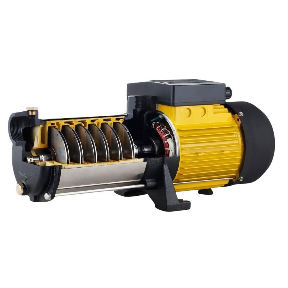 Vortex VKP S/S 7-04 M-T - 1.5 HP - 7 m³/h - 47 mSS Paslanmaz Çelik Fanlı Yatay Milli Pompa
