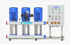 Sumak SHT 8C 300/8 PFK Üç Pom. Frekans Kon. Hidrofor 3x3 HP 14 Kat 72 Daire - 380V