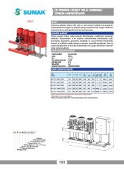 Sumak SHT 16 C 550/5 EEEY Üç Pom. Yangın Hidroforu 3x5.5 HP 380V