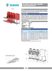 Sumak SHT 24 C 1000/7 EEEY Üç Pom. Yangın Hidroforu 3x10 HP 380V