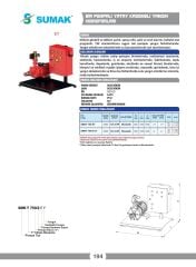Sumak SMKT 750/2 EJY İki Pom. Yangın Hidroforu 1x7.5 HP 1x1.8 HP 380V