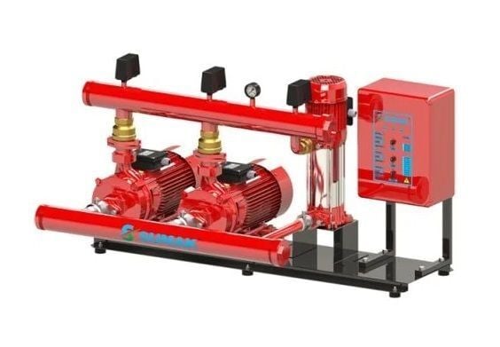 Sumak SMKT 750 EEJY Üç Pom. Yangın Hidroforu 2x7.5 HP 1x1.8 HP 380V