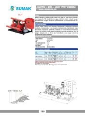 Sumak SMKT 750 EDJY Üç Pom. Yangın Hidroforu 2x7.5 HP 1x1.8 HP 380V