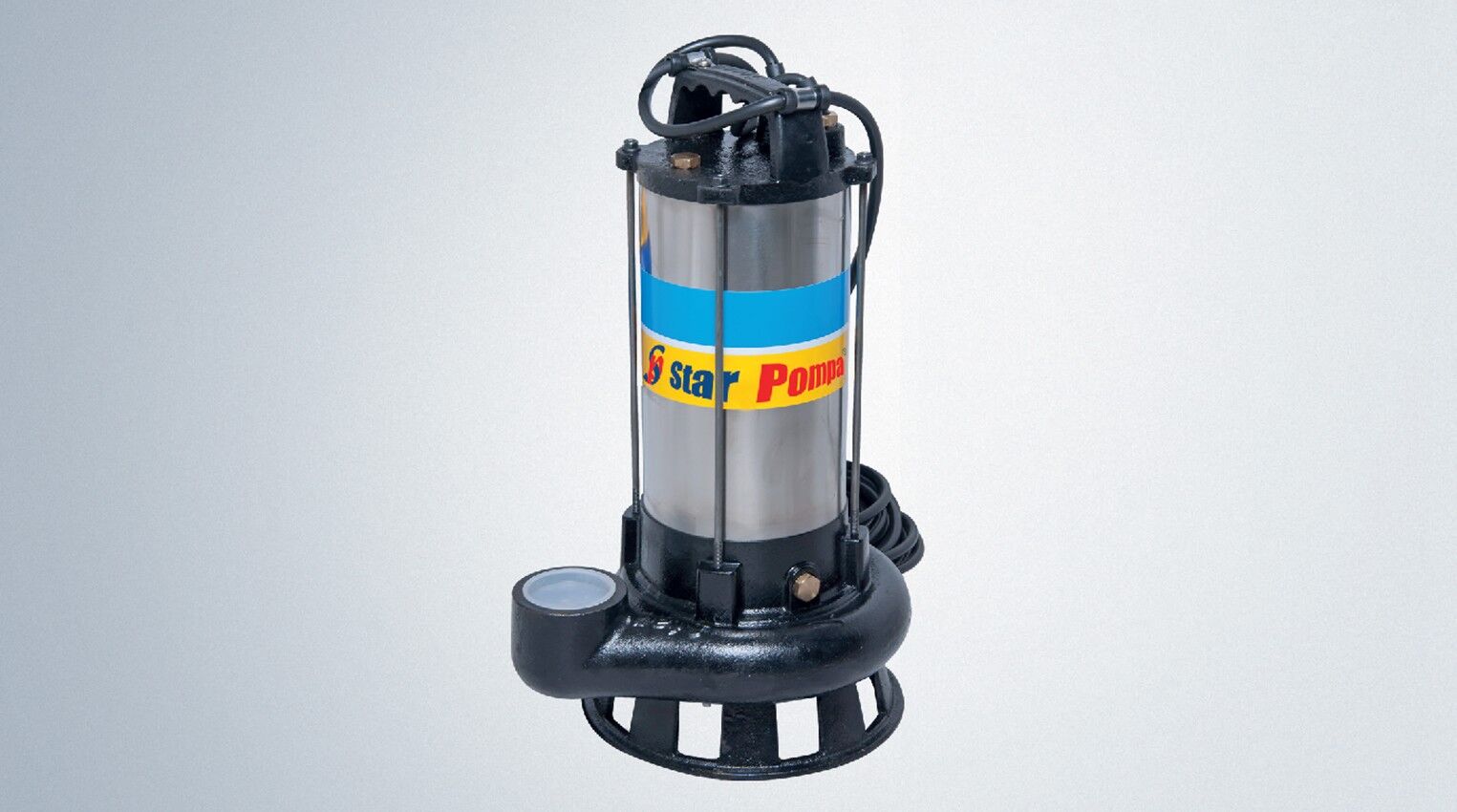 Star SPK 220 T 2 HP 380 V Parçalayıcı Bıçaklı Kendinden Flatörlü Foseptik pompa+ Panolu