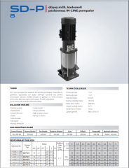 Star Pompa SD-P 8/7 T 2,2 KW 380V IN-LINE Paslanmaz Çark+Difüzörlü Döküm Gövdeli Pompa
