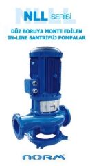 Norm NLL 125/250 5.5 kW 380V Tek Kademeli İnline Tip Kuru Rotorlu Salyangoz Gövdeli Santrifüj Pompa (1450 d/dk)