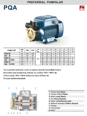 PEDROLLO PQA 70 TRF 0.75HP 380V PREFERİKAL POMPA