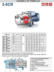 Pedrollo 4CR 80X (TRF) 0.75 Hp 380V Kademeli Jet Pompa