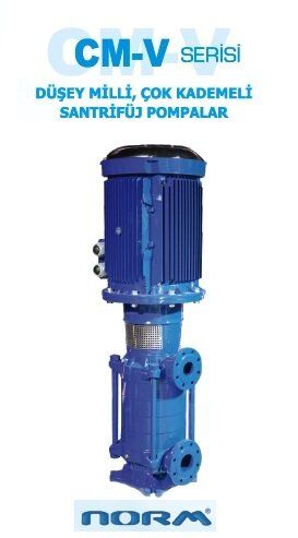 Norm CM-V 40/4 15 kW 380V Düşey Milli Çok Kademeli Santrifüj Pompa