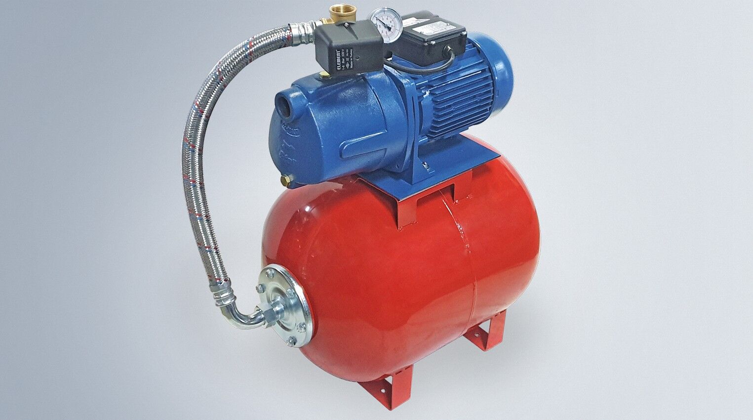 Star Pompa SPJ-Y 15 M 0,75 KW 220 V Yatık 24 LT Tanklı Hidrofor (6 Kat-12 Daire)