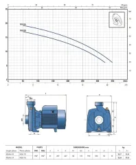 PEDROLLO NGA 1A (TRF) 1HP 380V DÖKÜM GÖVDELİ SANTRÜFÜJ POMPA