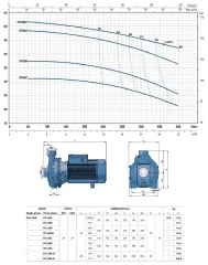 Pedrollo CP 160A (TRF) 3Hp 380V Tek Fanlı Santrifüj Pompa