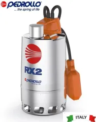 Pedrollo RX 5/40 (TRF) 1.5Hp 380V Paslanmaz Drenaj Dalgıç Pompa (RX-VORTEX SERİ)