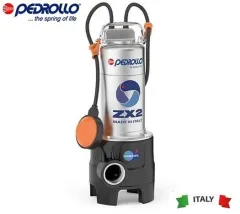 Pedrollo ZXm 2/40 0.75Hp 220V Paslanmaz Gövdeli Foseptik Dalgıç Pompa