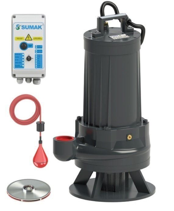 Sumak SDTY 100/2 Döküm Göv. Dalgıç Pompa - Az Kirli 10 HP