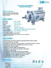 Norm CM 50/6 5.5 kW 380V Yatay Milli Çok Kademeli Santrifüj Pompa (1450 d/dk)
