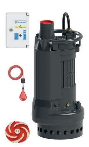 Sumak SDT 100/3Z Döküm Gövdeli Soğutmalı Drenaj Pompası 10 HP