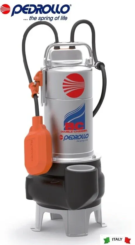 Pedrollo BCm 10/50-N 1Hp 220V Paslanmaz Atık Su Foseptik Pompa
