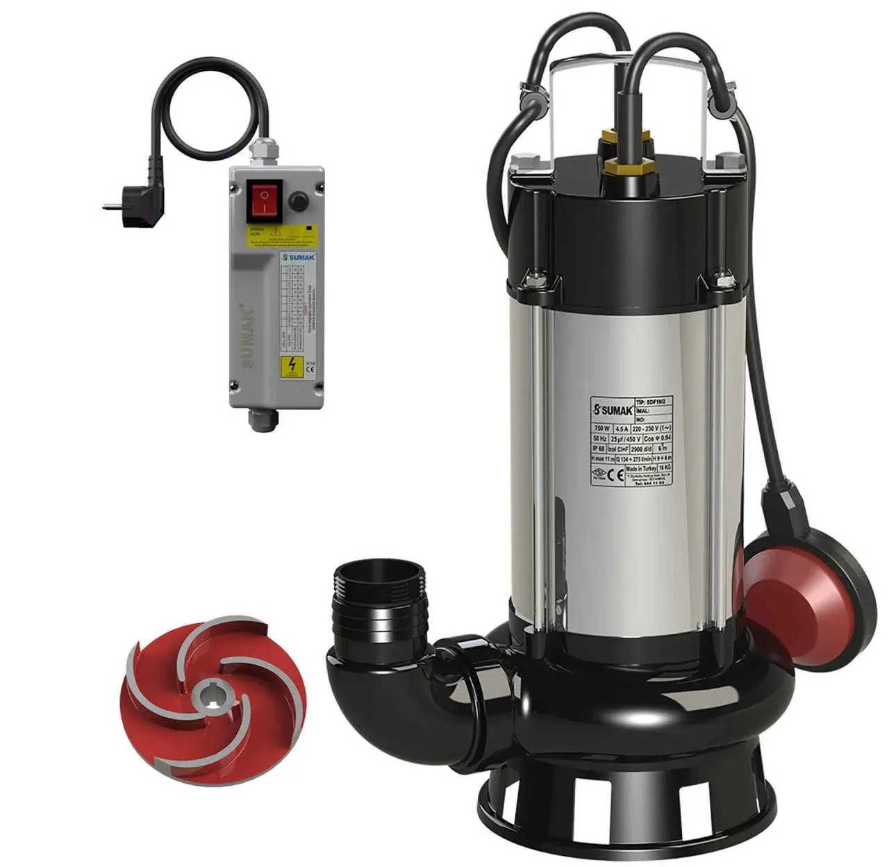 Sumak SDF14/2 Foseptik Pompası 1.5 HP