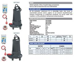 Sumak SDT 40/3 Foseptik Pompası 4 HP
