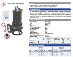 Sumak SDTK 100/6 Foseptik Pompası Yüksek Debili 10 HP