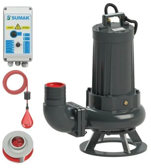 Sumak SDTB 50/4 Foseptik Dalgıç Pompa Trifaze 380V 5.5 Hp