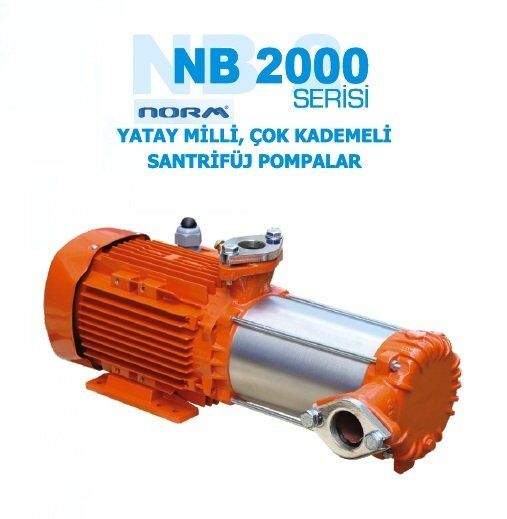 Norm NB 2207 T 2.2 kW 380V Yatay Milli Çok Kademeli Santrifüj Pompa