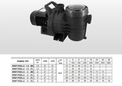 Winpo WNP POOL-2 Havuz Pompası - 2'' Giriş Çıkış - 1.5 HP Monofaze