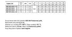 Winpo WF4 65/40-7.5 Paslanmaz Kademeli Pompa 10 HP Trifaze